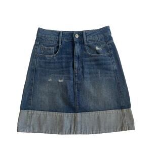 G star denim skirt